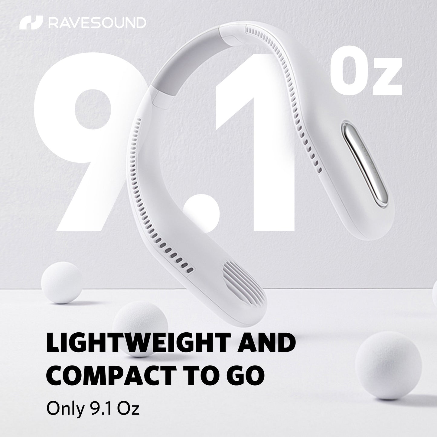 RAVESOUND F41 Portable Neck Fan