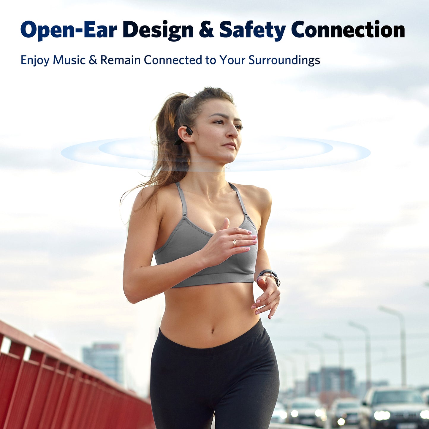 RAVESOUND G1 Bone Conduction Open-ear Wireless Headphones