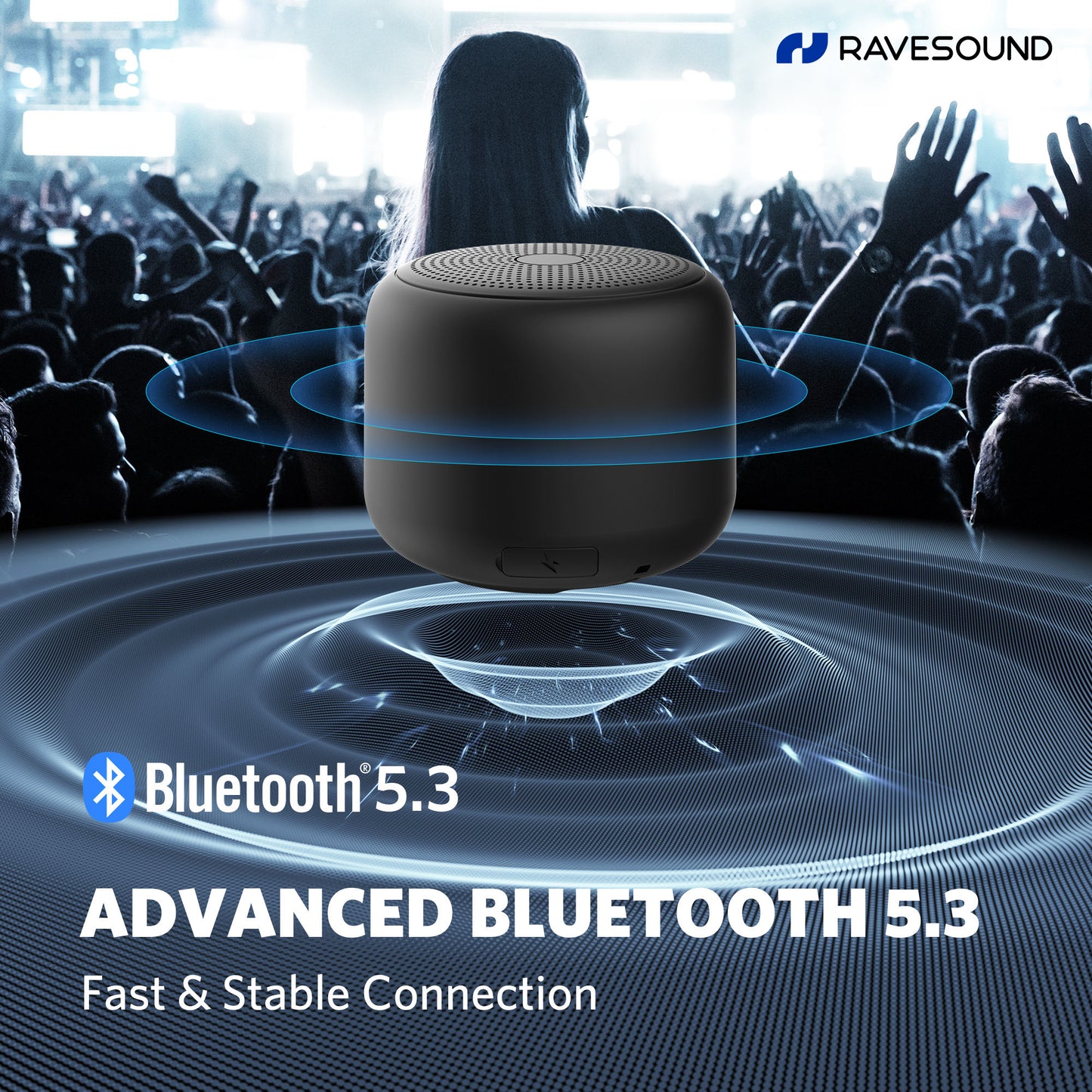 RAVESOUND BS01 Ultra-Compact Bluetooth Speaker